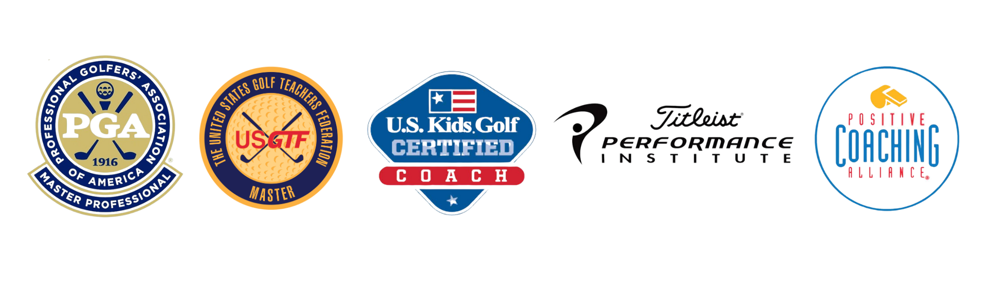 PGA Professional | USGTF Master | US Kids Golf Certified Coach | Titleist Performance Institute | Positive Coaching Alliance